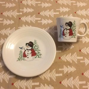 Fiesta 9” Snowman Luncheon P…
